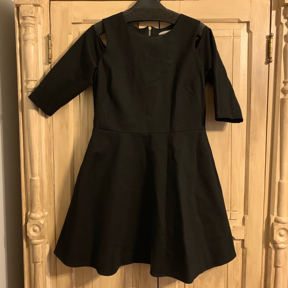 Eliza J Skater Cold Shoulder Dress